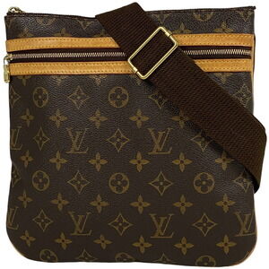 Louis Vuitton Bosphore Pochette Shoulder Bag Monogram Brown
